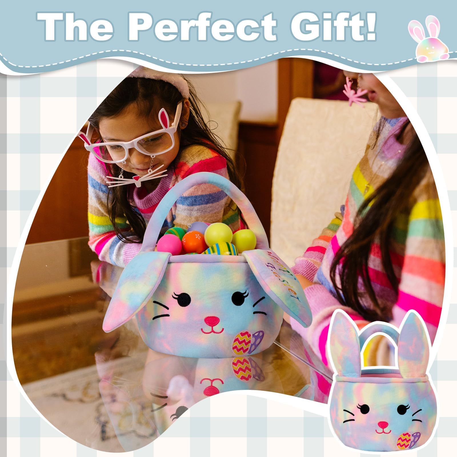 Wepop Easter basket held by child during an egg hunt