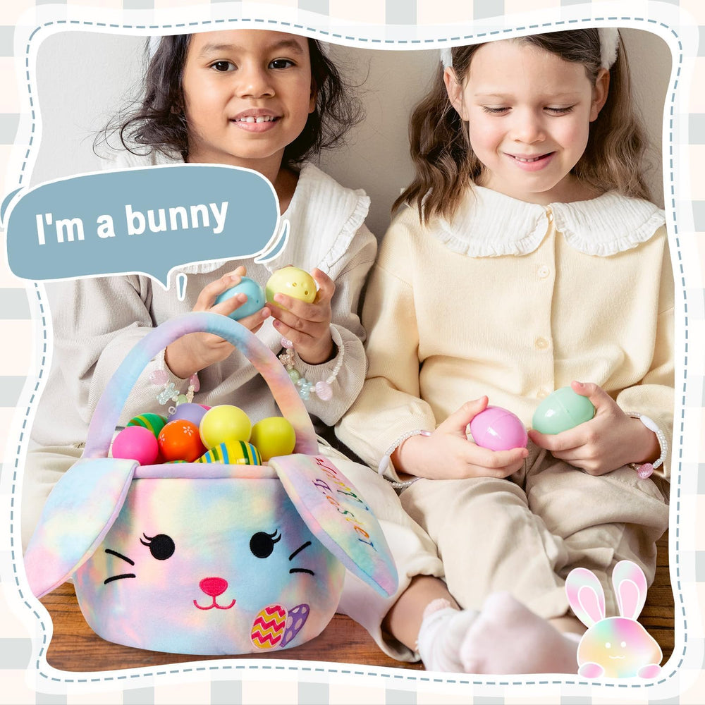 Wepop Easter basket size reference, 8 by 7 inches for small treats