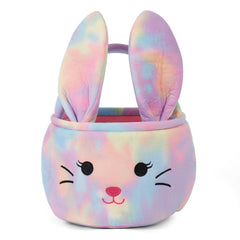 Wepop Easter Bunny Basket side view with sturdy handle for little hands