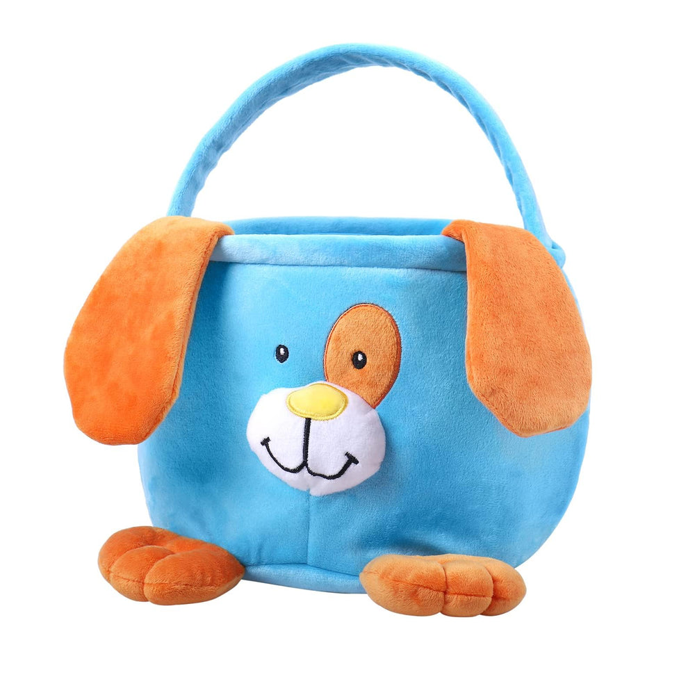 Wepop Easter Bunny Baskets front view highlights a kid-friendly size for egg hunts.