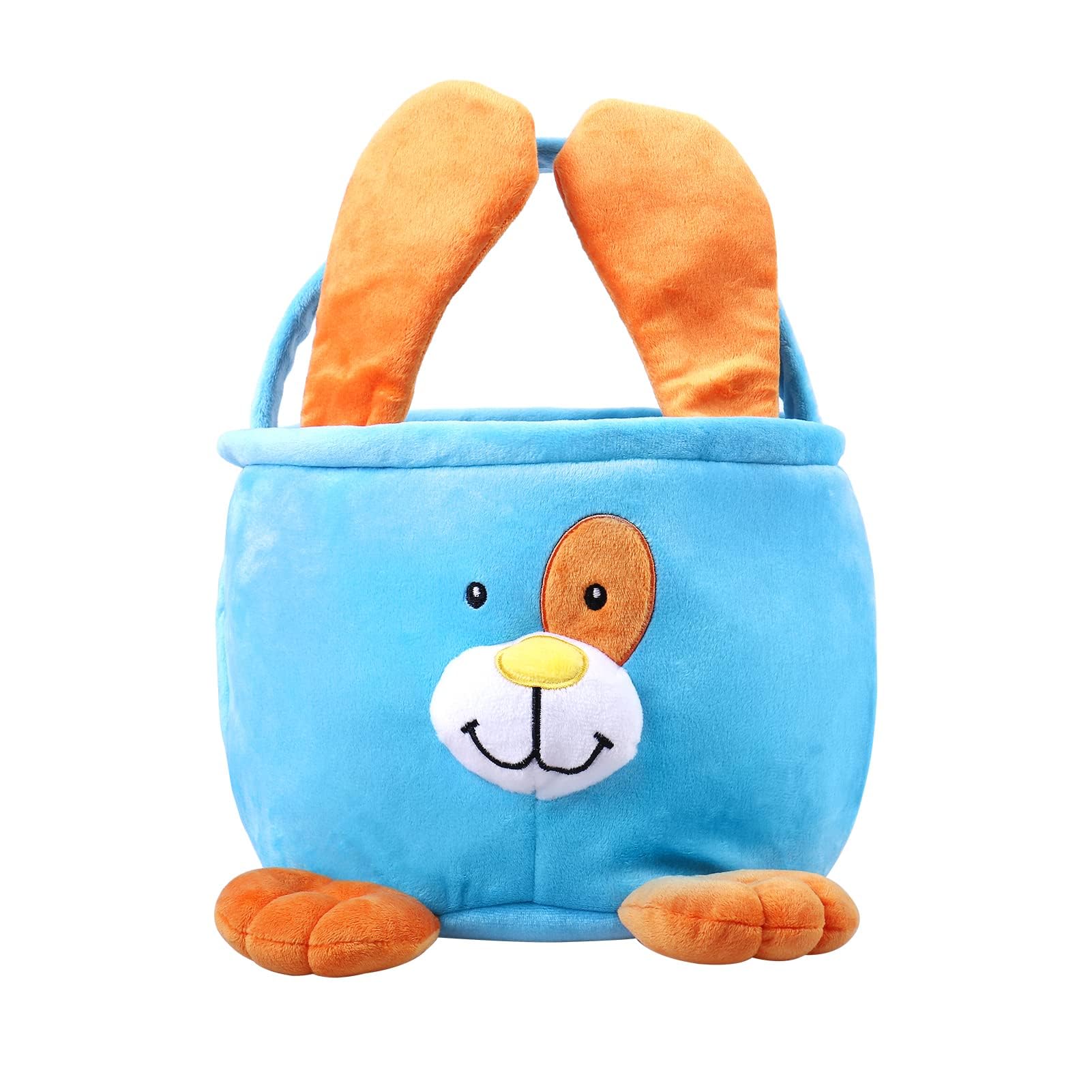 Wepop Easter Bunny Baskets size detail emphasizes compact 8x8x7 inches.
