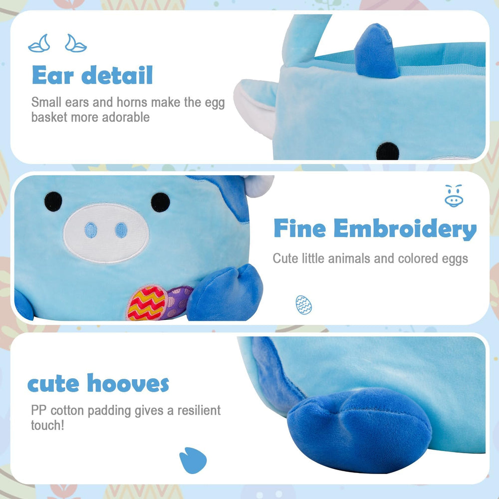 Wepop fluffy Easter basket provides soft storage and gift appeal.