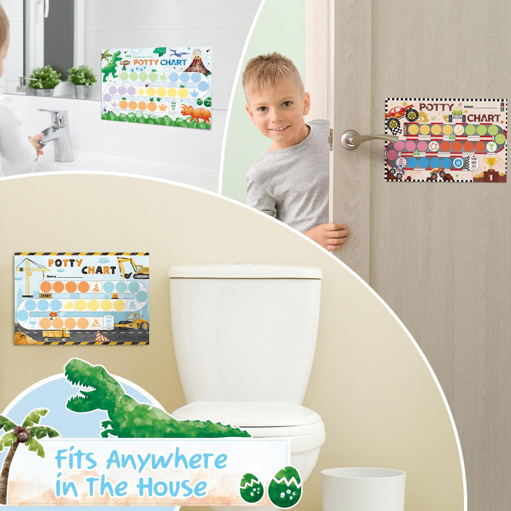 WERNNSAI potty chart shark design encourages consistent practice.