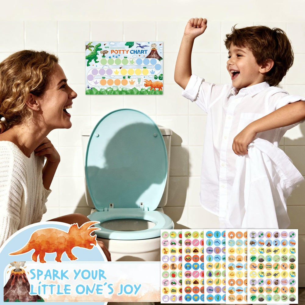 WERNNSAI potty sticker pack rewards progress with colorful stickers.