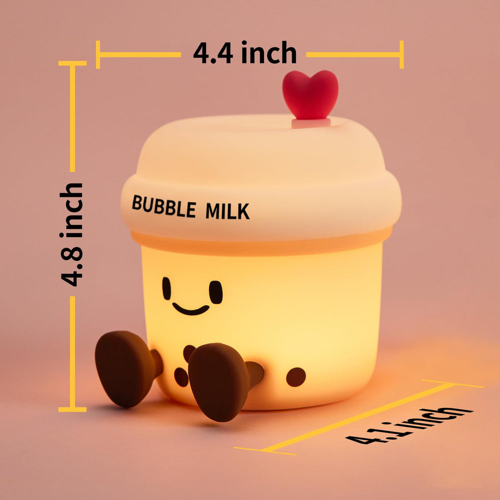 WesData bubble milk cup night light creates cozy kids room ambience