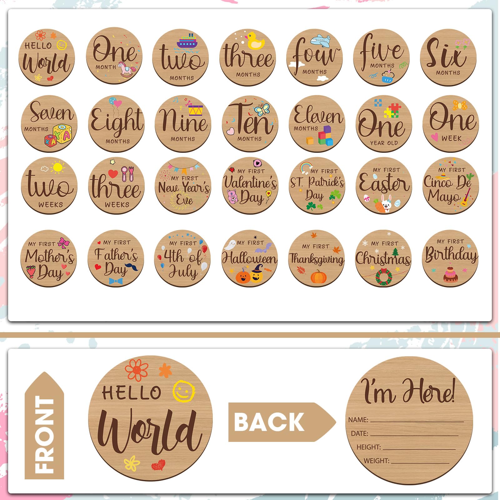 Wesiti milestone pen for easy labeling on birth signs