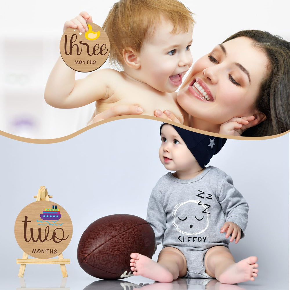 Wesiti baby memory gift set with milestone signs and keepsake box