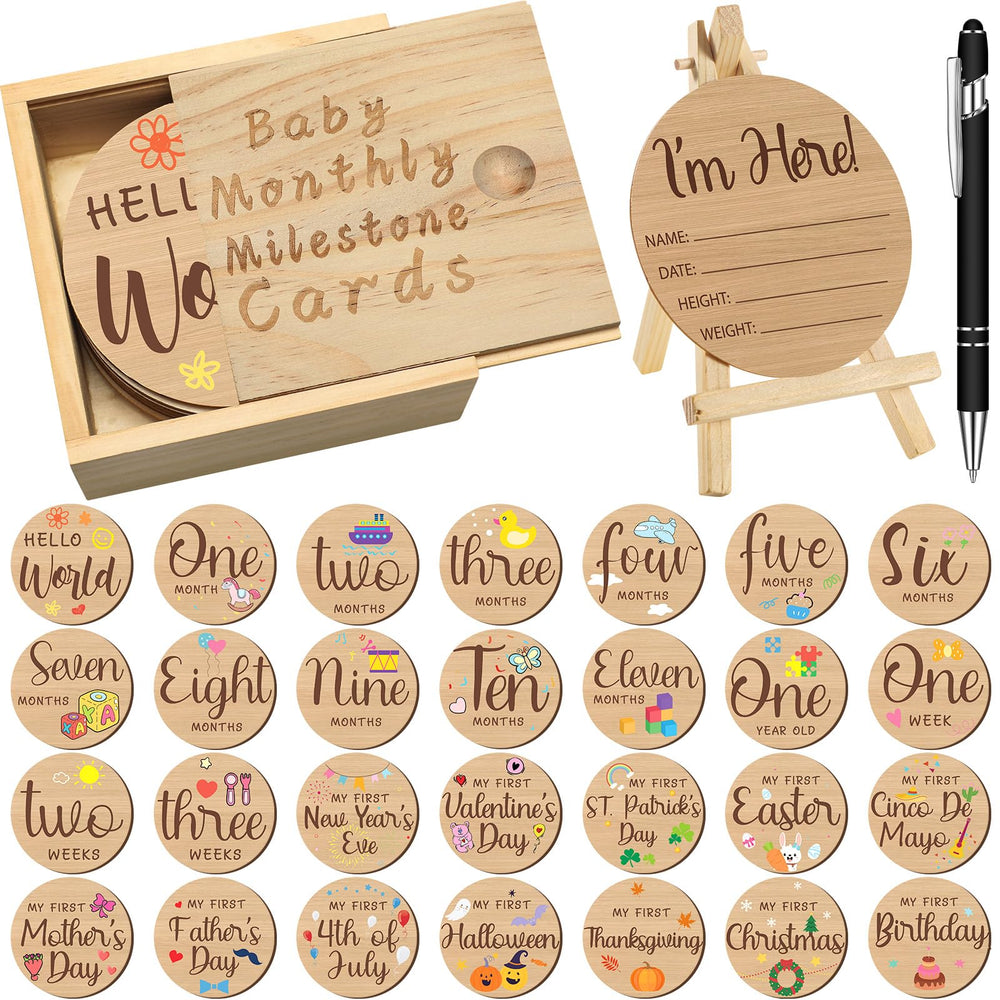 Wesiti milestone discs for monthly photos and growth memories