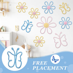 Wesiti butterfly wall hanging in 19cm size brings whimsy to a playroom wall