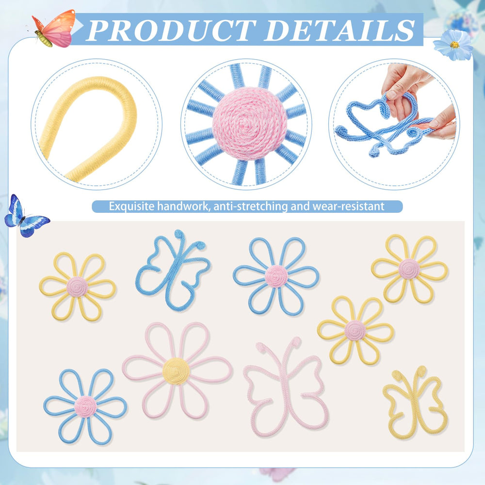 Wesiti daisy flower wall hanging in 17cm size adds cheerful color to a nursery