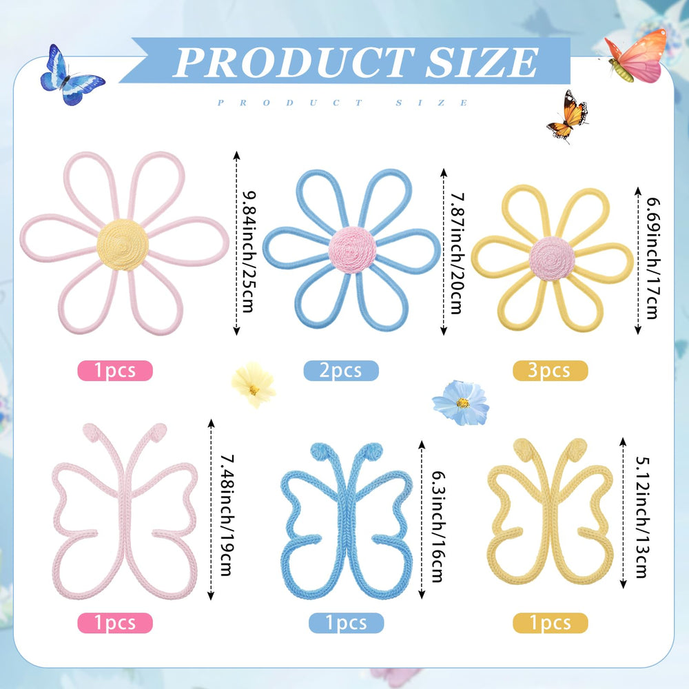 Wesiti daisy flower wall hanging in 20cm size to create a cohesive bedroom palette