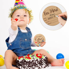 Wesiti wooden display stand to showcase milestone cards beautifully