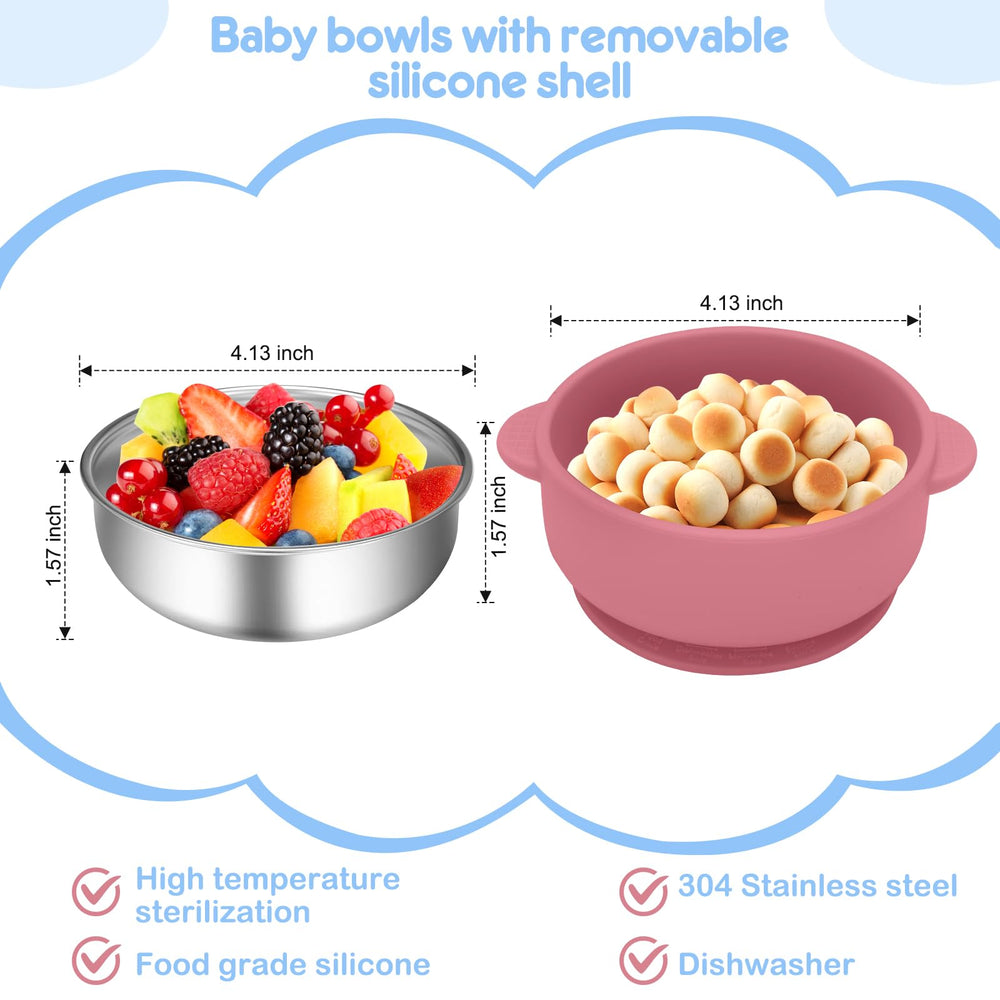 Wesketch two-tone Skyblue and Red bowls brighten mealtime for kids.