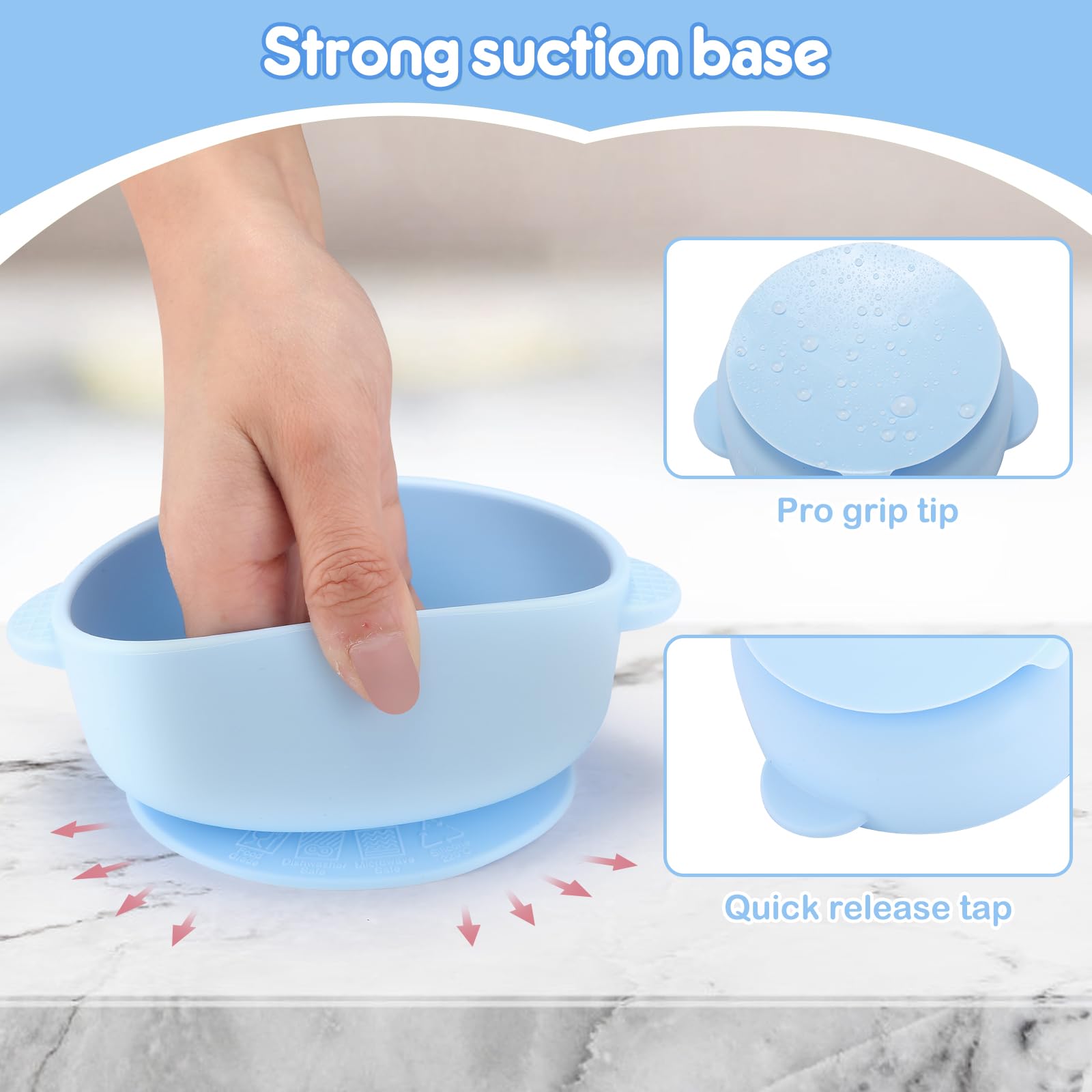 Double-ear design eases lifting and serving for caregivers.