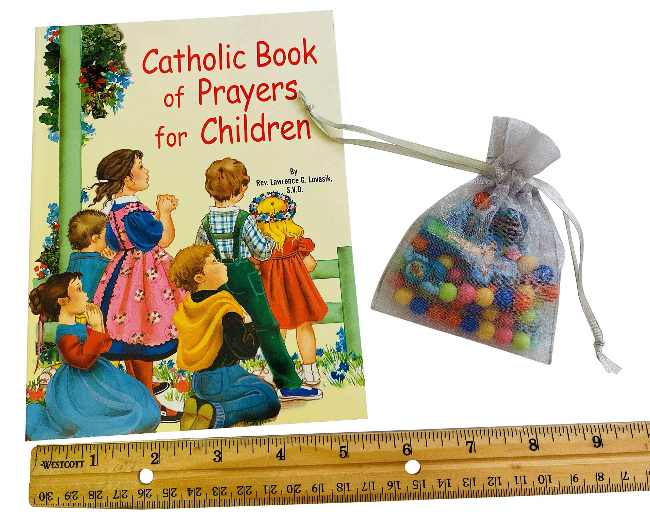 Gift bag presentation of the Westmon Works baptism set, ready for gifting on special days.