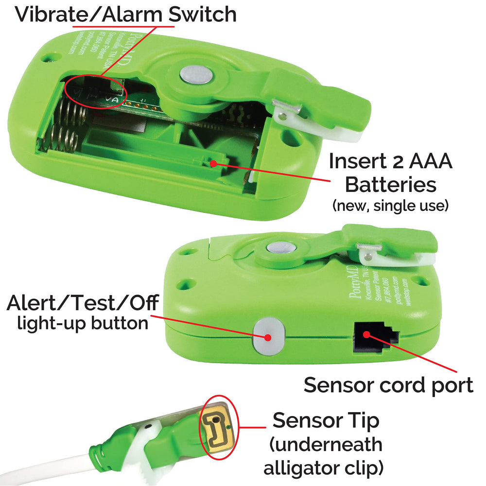 Wet-Stop 3 Green sensor placement close-up, easy to clean for reliable detection.