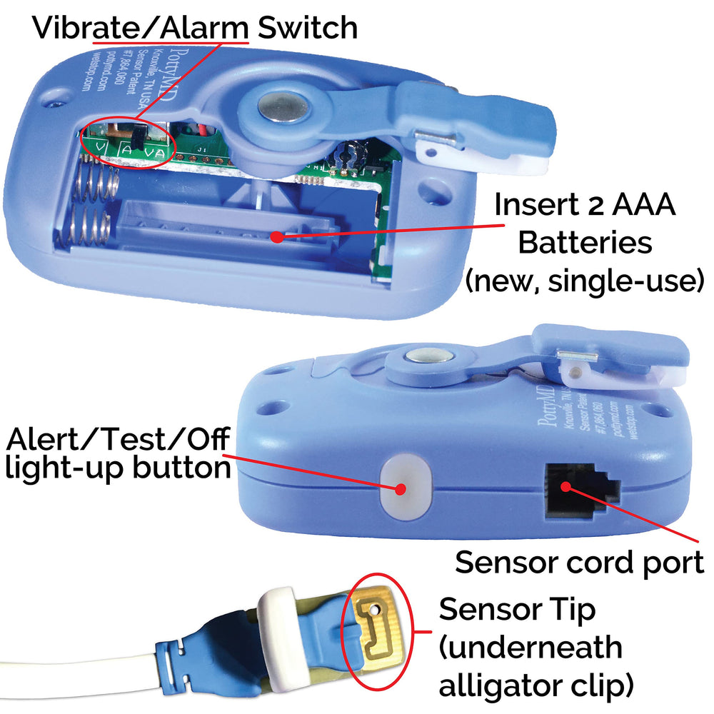 Wet-Stop AAA batteries powering a lightweight, durable alarm