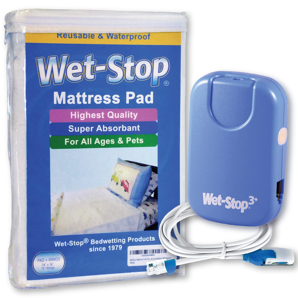 Wet-Stop Deluxe Bedwetting Kit alarm in action guiding nighttime visits