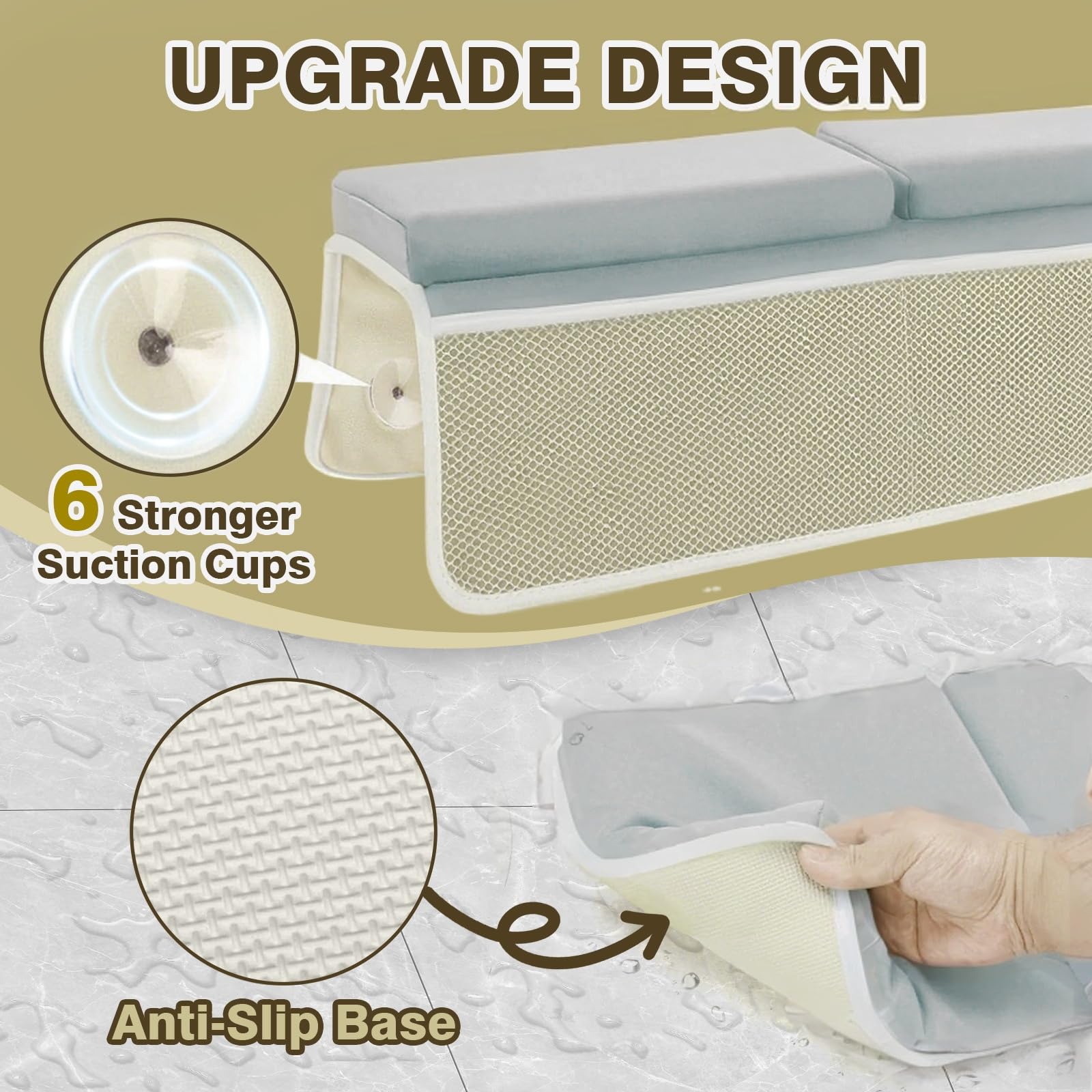WEXIO ergonomic bath kneeler design supports parent comfort