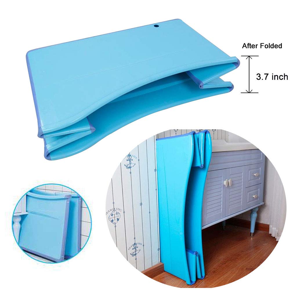 W WEYLAN TEC blue bath tub suited for family bath time and calming routines.