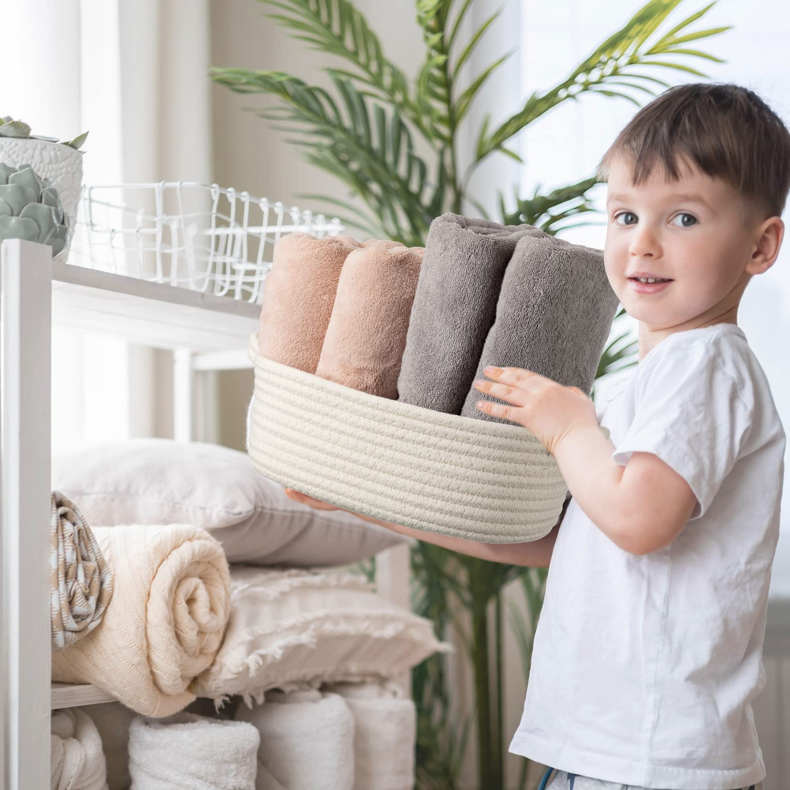 Weysat soft cotton rope material ensures durable, gentle use.