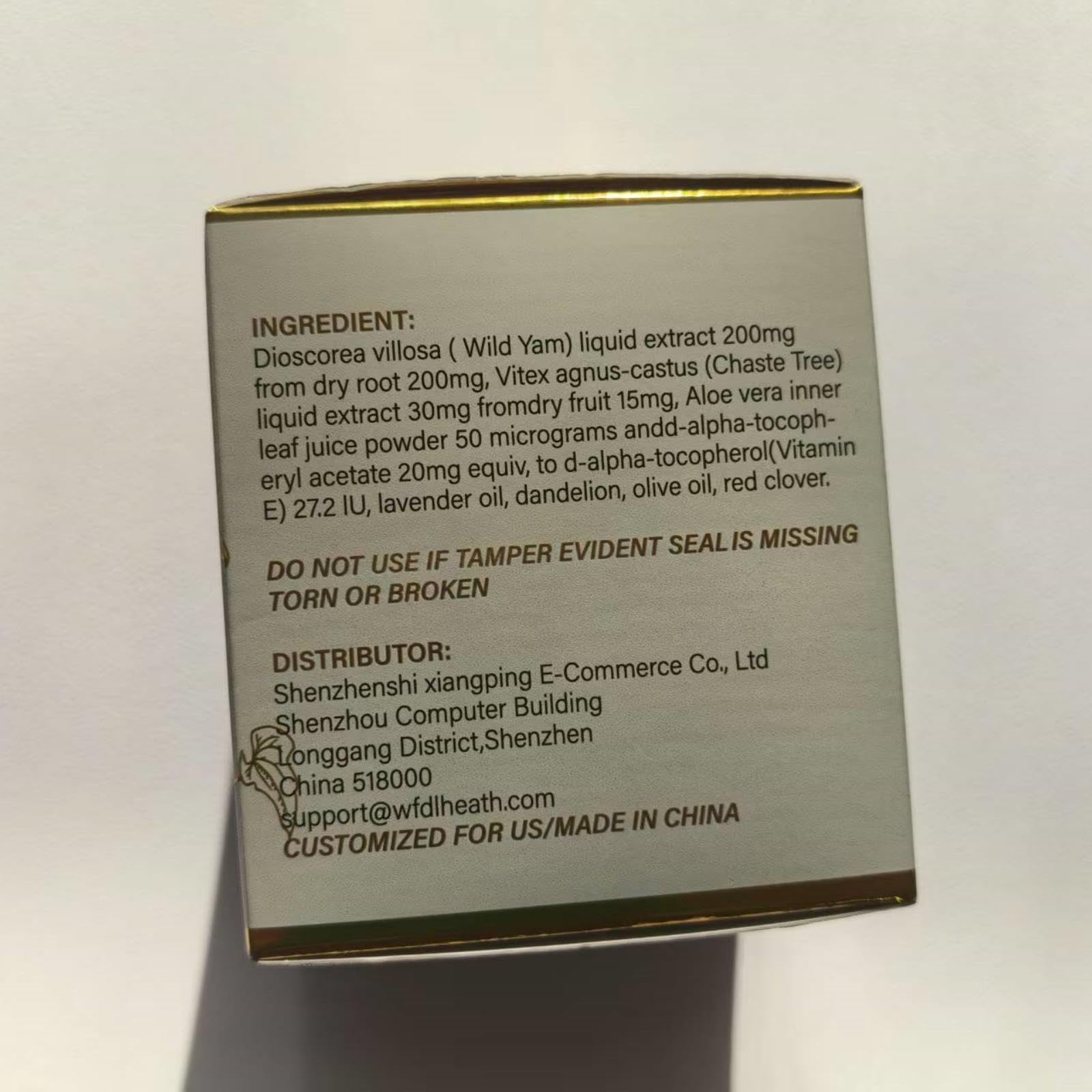 WFDL Wild Yam Cream quickly absorbs for smooth, refreshed skin.