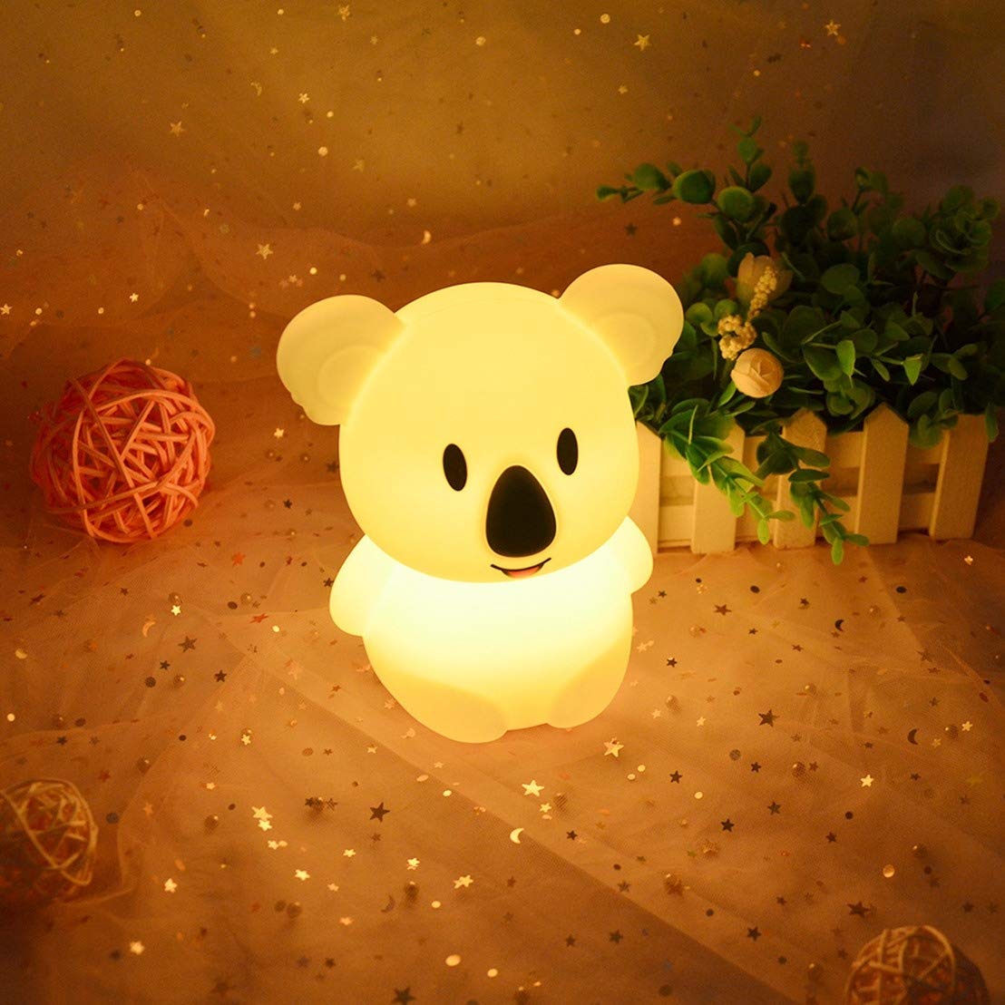 WHA&DARREN Koala Night Light fits small bedrooms and nurseries.