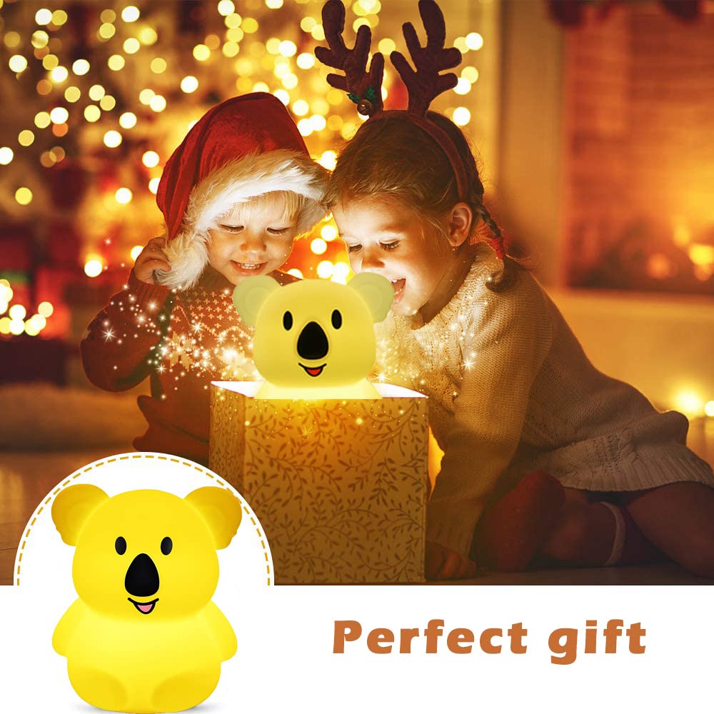 WHA&DARREN Koala Night Light is compact and safe for babies and toddlers.