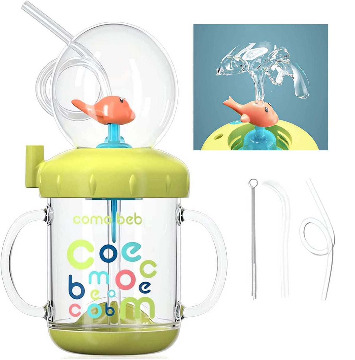 Whale Cup water bottle showcase for kid-friendly hydration.