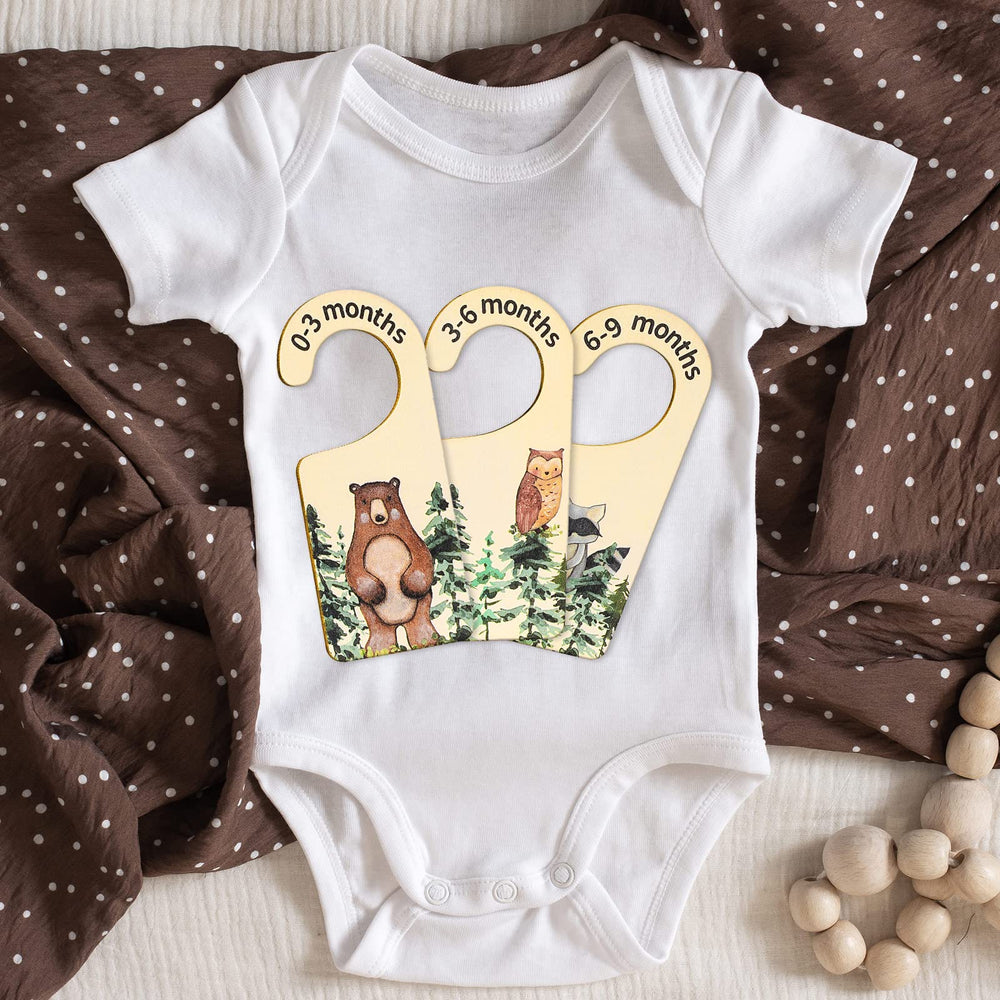 Whaline baby shower gift wooden divider provides a practical keepsake for growth