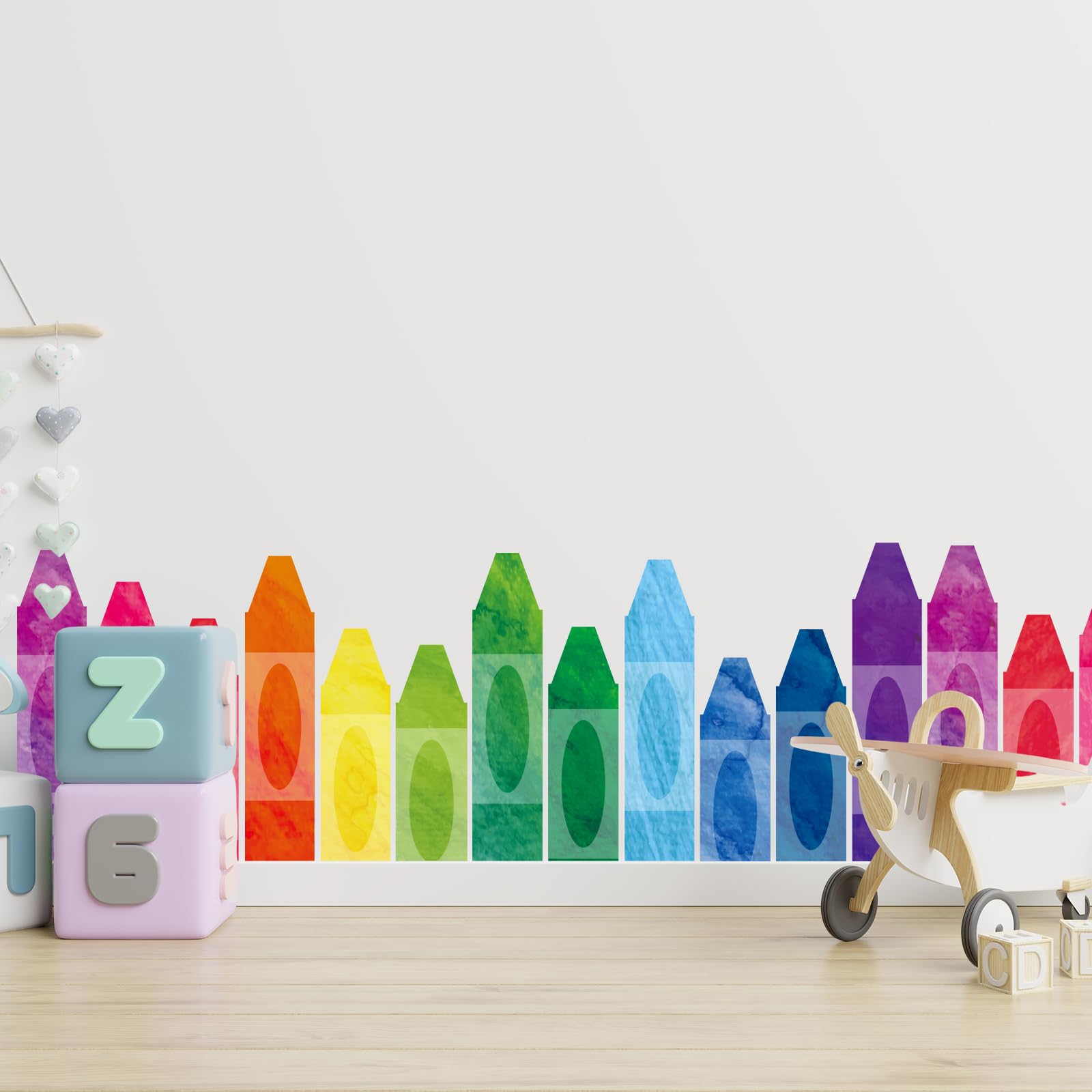 Whaline color-rich crayon stickers create playful learning corners