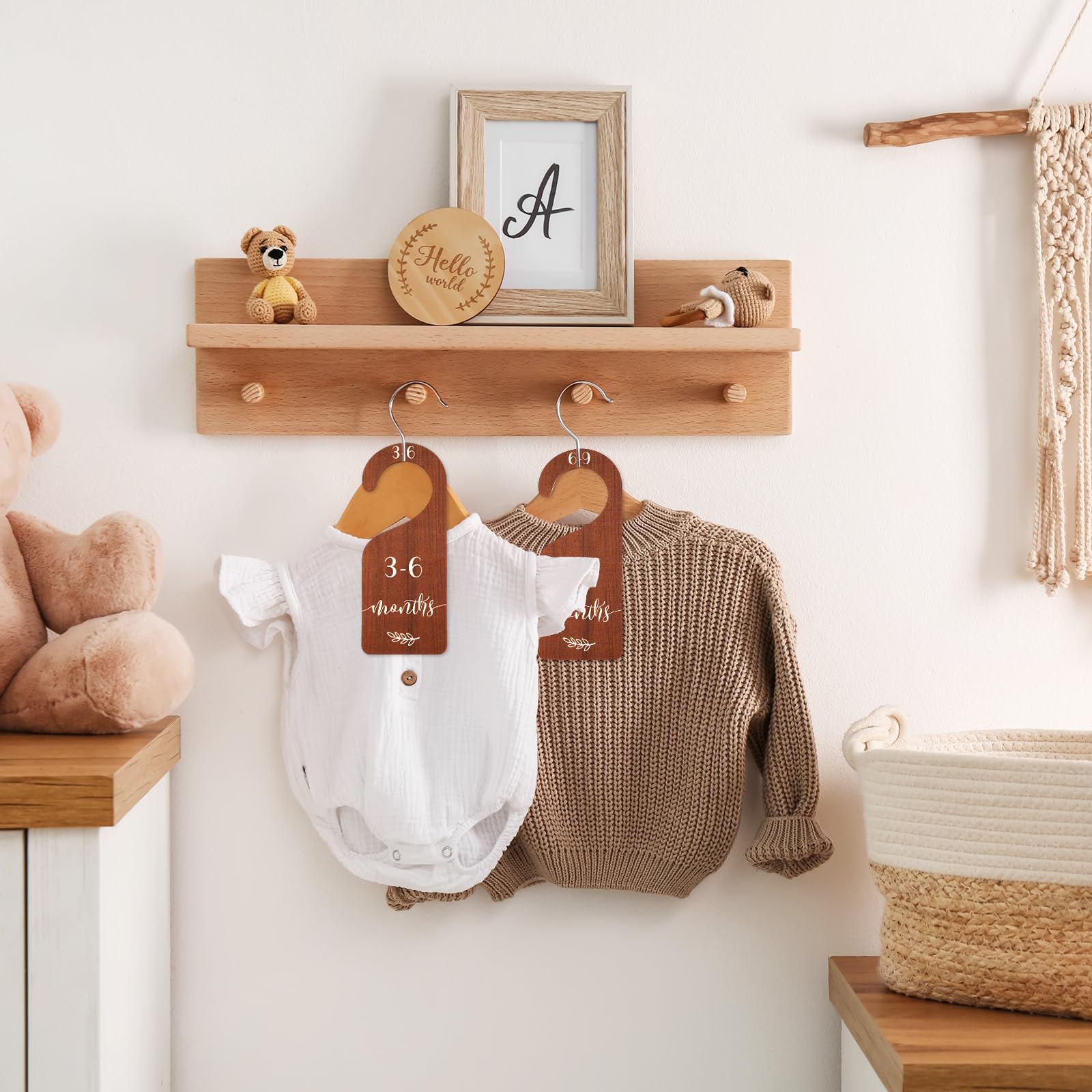 Whaline fits standard closet rods for quick closet organization