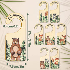 Whaline wooden baby closet divider size 17x7-5cm keeps wardrobe tidy as baby grows