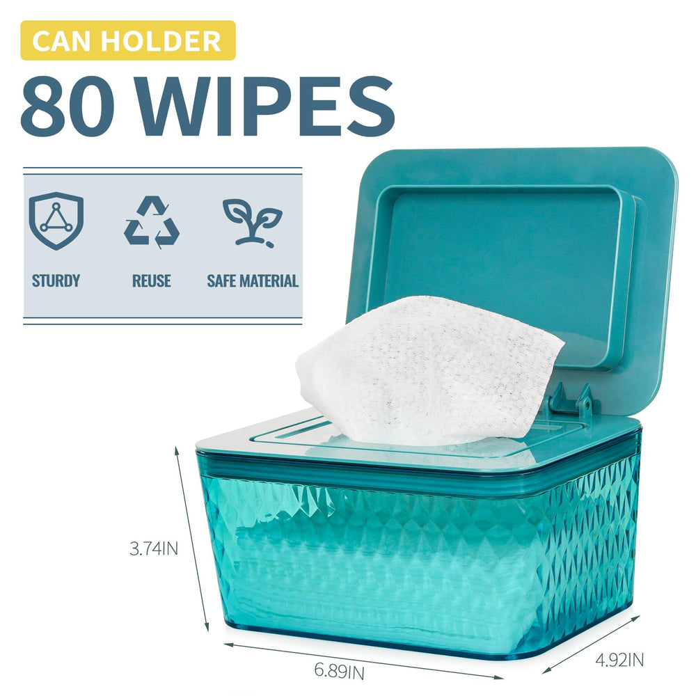 Whiidoom wipe holder designed for one-handed use, convenient when holding a baby.