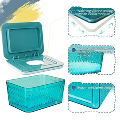 Whiidoom dispenser lid with a triple-thick seal to keep wipes fresh between uses.