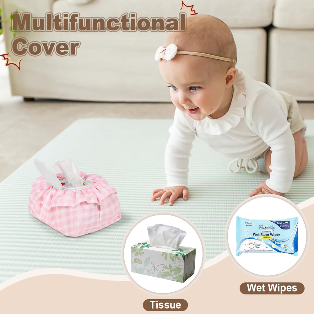 Whiidoom universal fit wipes cover fits all standard packages for tidy storage.