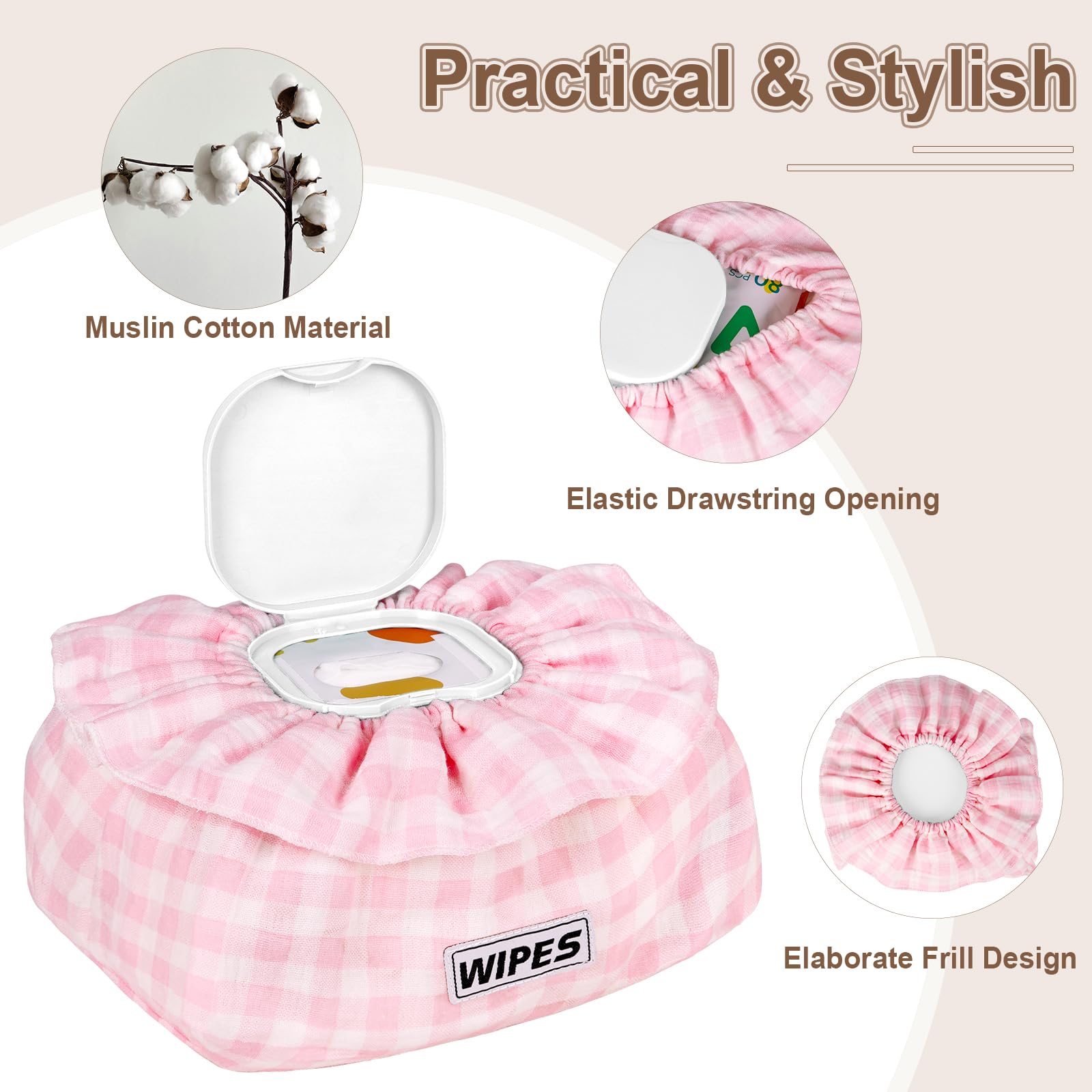 Whiidoom wipe cover easy access over standard wipe packs for quick changes.