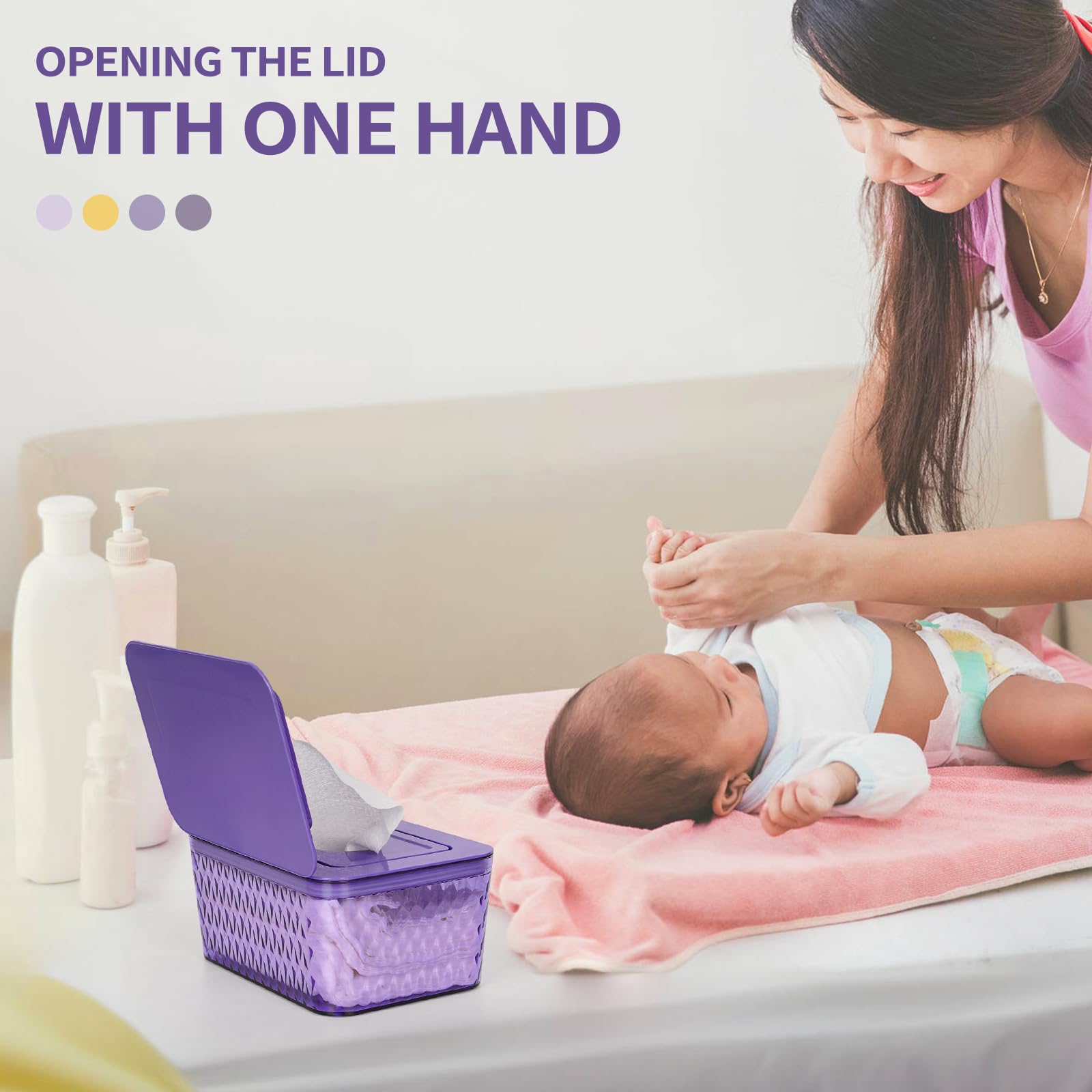Whiidoom large-capacity case holds at least 80 wipes.