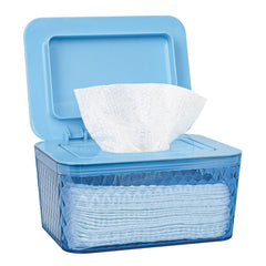 Whiidoom wipes dispenser transparent design shows remaining wipes for quick refills.