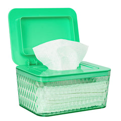 Whiidoom wipes dispenser with transparent view for easy refill and quick wipe access.