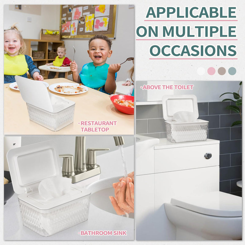 Whiidoom two-pack white dispenser for organized home storage.