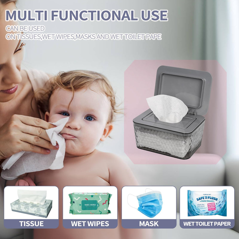 Whiidoom versatile box adapts to baby and adult wipes across rooms.