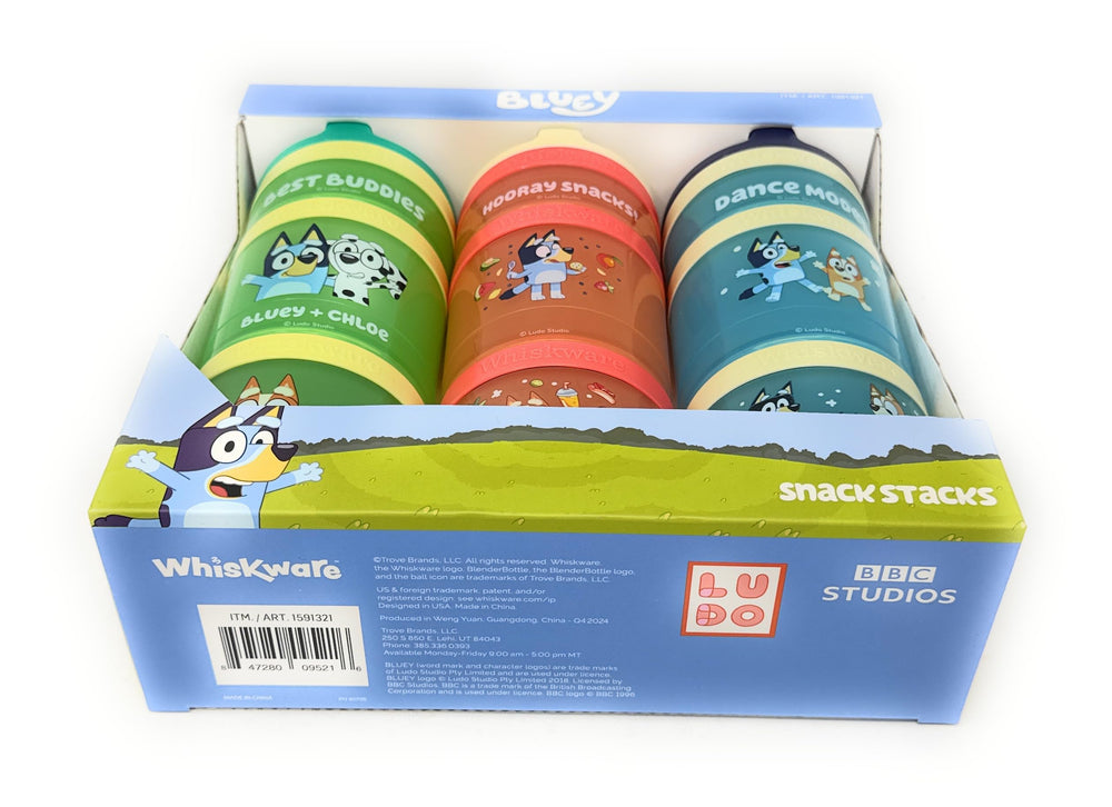 Whiskware Snacks Stacks removable carrying handle for easy transport