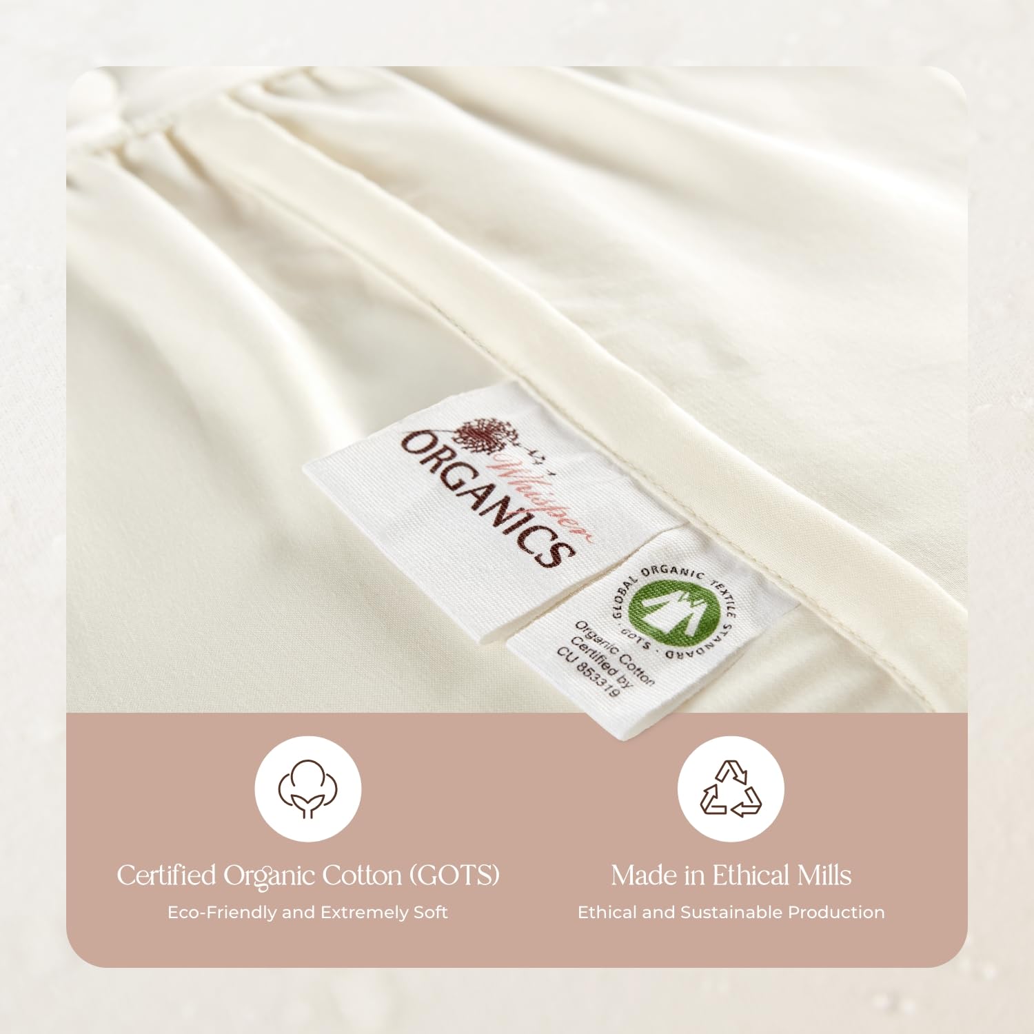 Whisper Organics vinyl-free phthalate-free latex-free fabrics for safer sleep