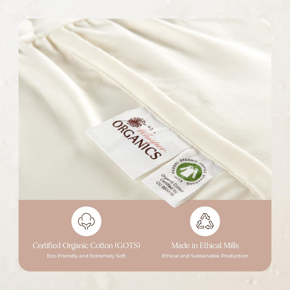 Whisper Organics vinyl-free phthalate-free latex-free fabrics for safer sleep