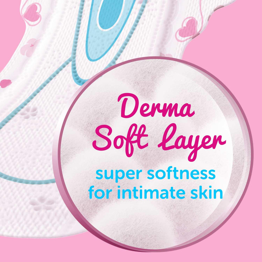 Whisper Ultra Soft XL pad side wings help prevent bunching