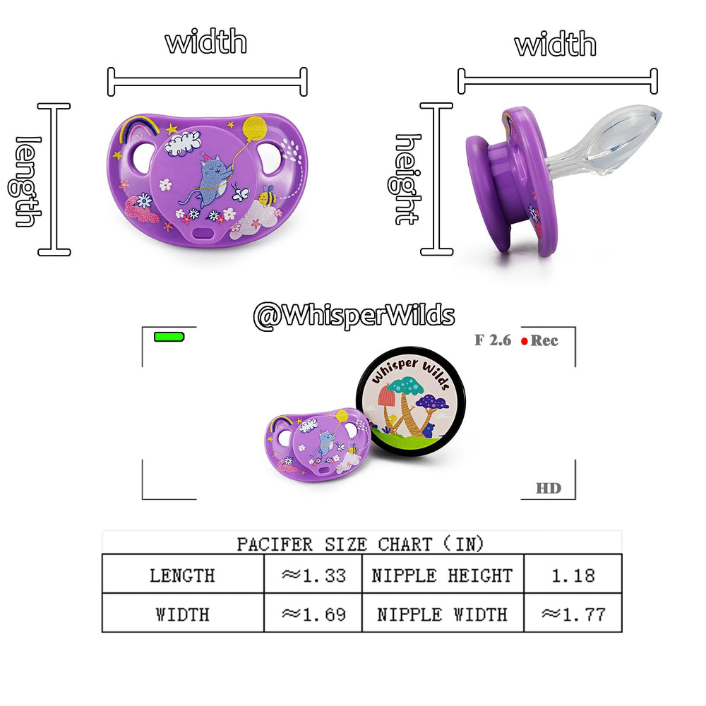 WhisperWilds reusable packaging keeps the pacifier clean and travel-friendly.