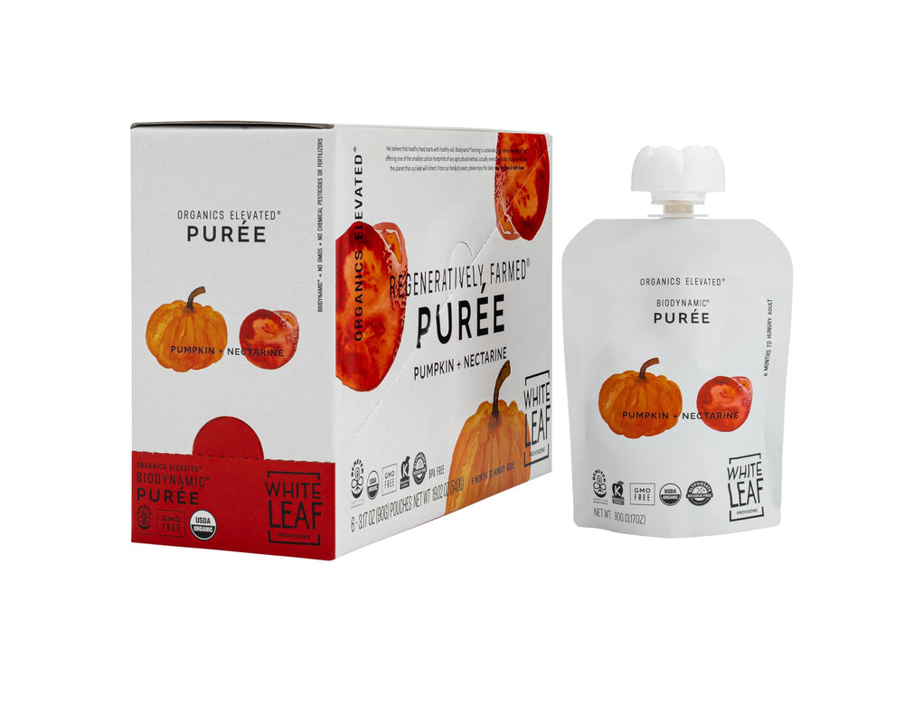 White Leaf Provisions ingredients label highlights organic, non-GMO, kosher certifications.