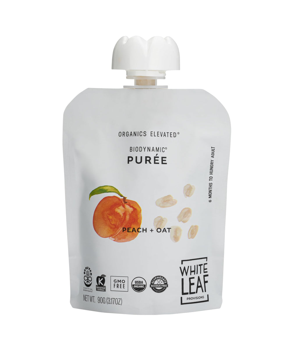 White Leaf Provisions glyphosate-free, clean label for mindful snacking.