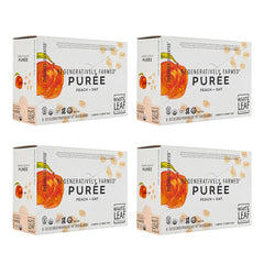 White Leaf Provisions peach-oat pouch for on-the-go toddler snacking.